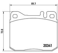 Pastillas de freno P 50 004 BREMBO para MERCEDES-BENZ 123 Sedán 123 T-Model SL