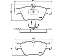 Brembo P 50 023 Pastillas de Frenos