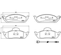 Pastillas de freno P 50 039 BREMBO para MERCEDES-BENZ CLASE M