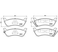 Pastillas de freno P 50 040 BREMBO para MERCEDES-BENZ CLASE M