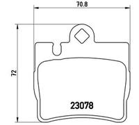 Pastillas de freno P 50 042 BREMBO para MERCEDES-BENZ CLASE S CLASE S Coupé