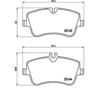 Pastillas de freno P 50 045 BREMBO para MERCEDES-BENZ CLASE C T-Model CLASE C