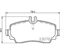 Pastillas de freno P 50 047 BREMBO para MERCEDES-BENZ VANEO