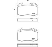 BREMBO Juego de 4 pastillas de freno para MERCEDES-BENZ: Classe CLK, Classe C, Classe SL, Classe SLK, Classe E, Classe CLS, Classe CL (Ref: P 50 053X)