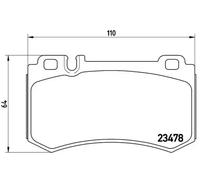 Pastillas de freno P 50 061 BREMBO para MERCEDES-BENZ CLASE S SL CLASE E SLR CLS