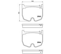 Pastillas de freno P 50 062 BREMBO para MERCEDES-BENZ CLASE S SL CLASE S Coupé