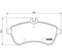 BREMBO P 50 067X Juego de pastillas de freno