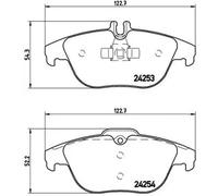 Pastillas de freno P 50 068X BREMBO para MERCEDES-BENZ CLASE C T-Model CLASE C