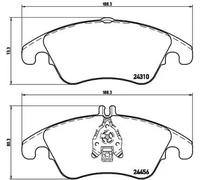 Pastillas de freno P 50 069 BREMBO para MERCEDES-BENZ CLS SLK CLASE C CLASE E