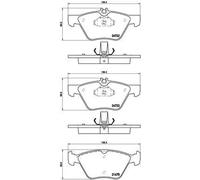 Pastillas de freno P 50 075 BREMBO para MERCEDES-BENZ CLASE E CLASE S