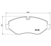 Pastillas de freno P 50 085 BREMBO para MERCEDES-BENZ VW