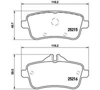Brembo P 50 099 Pastillas de Frenos