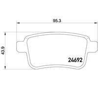 Pastillas de freno P 50 107 BREMBO para MERCEDES-BENZ NISSAN
