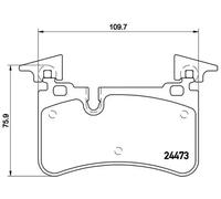 Pastillas de freno P 50 113 BREMBO para MERCEDES-BENZ SL SLK CLS CLK CLASE E