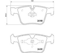 Pastillas de freno P 50 116 BREMBO para MERCEDES-BENZ CLASE S CLASE S Coupé