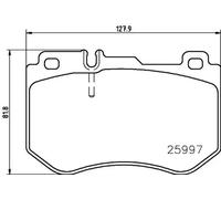 Pastillas de freno P 50 123 BREMBO para MERCEDES-BENZ CLASE C CLASE C T-Model