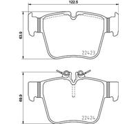 Pastillas de freno P 50 133 BREMBO para MERCEDES-BENZ CLASE C CLASE C T-Model