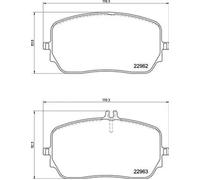 Pastillas de freno P 50 149 BREMBO para MERCEDES-BENZ GLE GLS GLE Coupe