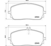 Pastillas de freno P 50 152 BREMBO para MERCEDES-BENZ CLASE G CLASE A GLE CLA