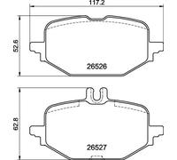 Pastillas de freno P 50 172 BREMBO para MERCEDES-BENZ CLASE C CLASE C T-MODEL
