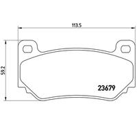 Pastillas de freno P 52 018 BREMBO para MG MG TF MGF