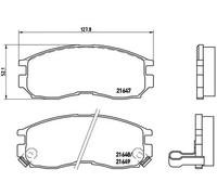 Pastillas de freno P 54 014 BREMBO para MITSUBISHI PROTON HYUNDAI CHRYSLER
