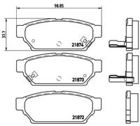 Pastillas de freno P 54 016 BREMBO para MITSUBISHI PROTON