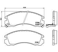 Pastillas de freno P 54 017 BREMBO para MITSUBISHI CITROËN