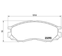 Pastillas de freno P 54 020 BREMBO para MITSUBISHI LANDWIND (JMC)