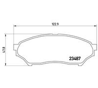 Pastillas de freno P 54 028 BREMBO para MITSUBISHI PAJERO PININ I