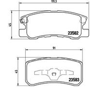 BREMBO P 54 031X Juego de pastillas de freno