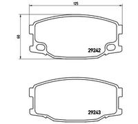 Pastillas de freno P 54 035 BREMBO para MITSUBISHI FUSO (MITSUBISHI)