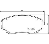 Pastillas de freno P 54 059 BREMBO para MAZDA FORD USA MITSUBISHI