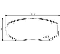 Pastillas de freno P 54 060 BREMBO para MITSUBISHI OUTLANDER III ECLIPSE CROSS