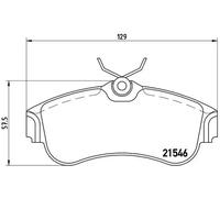 Pastillas de freno P 56 022 BREMBO para NISSAN PRIMERA PRIMERA Hatchback