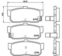 Pastillas de freno P 56 029 BREMBO para NISSAN INFINITI