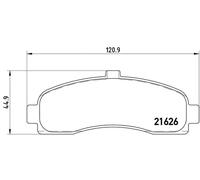 Pastillas de freno P 56 031 BREMBO para NISSAN MICRA II
