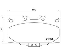 Pastillas de freno P 56 034 BREMBO para NISSAN SUBARU