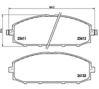 Pastillas de freno P 56 041 BREMBO para NISSAN PATROL GR V Wagon