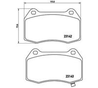 Pastillas de freno P 56 047 BREMBO para HONDA NISSAN