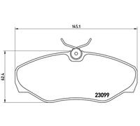 Brembo P 56 061 Pastillas de Frenos