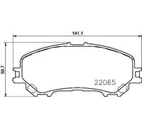 Brembo Juego de pastillas de freno P 56 100 delanteras
