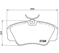 Pastillas de freno P 59 016 BREMBO para OPEL OMEGA A OMEGA A Station Wagon