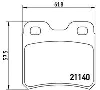 Pastillas de freno P 59 018 BREMBO para OPEL SAAB