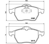 Pastillas de freno P 59 022 BREMBO para OPEL SAAB
