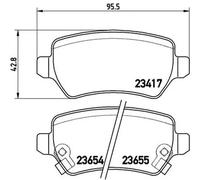 Pastillas de freno P 59 038X BREMBO para OPEL KIA CHEVROLET LADA