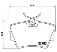 Pastillas de freno P 59 041 BREMBO para RENAULT NISSAN OPEL FIAT