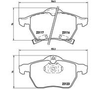 Pastillas de freno P 59 048 BREMBO para SAAB OPEL