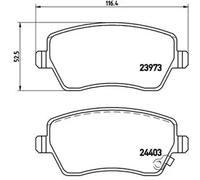 Pastillas de freno P 59 050 BREMBO para SUZUKI OPEL