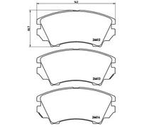 Brembo P 59 055 Pastillas de Frenos